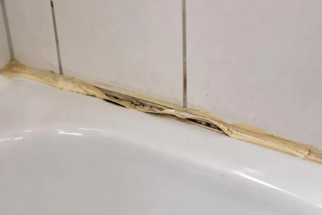 Kitbedrijf Meppel – loslatende kit naast het bad